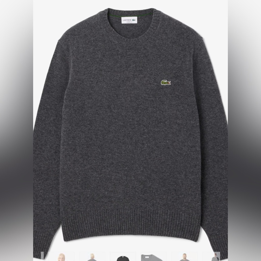 Lacoste men’s 100% wool sweater size XXL fits XL